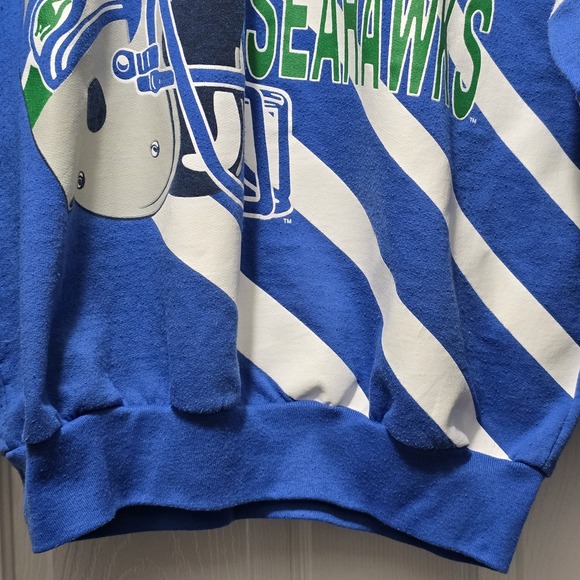 Seattle Seahawks Vintage 1980s Crewneck Sweatshirt XL Made USA NFL - Picture 9 of 15